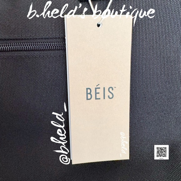Free w/Bundle Purchase — BÉIS The Mini Weekender in Black Brand New NWT - Picture 2 of 16